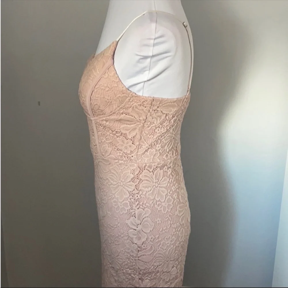 Blossom blush pink midi dress - Picture 4 of 10